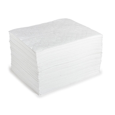 RS PRO Pad Spill Absorbent for Oil Use, 1.1 L Capacity, 100 per Pack