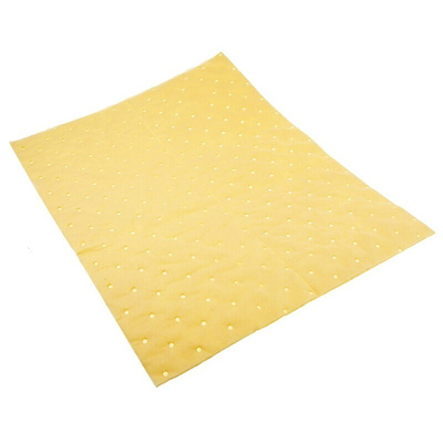 RS PRO Pad Spill Absorbent for Chemical Use, 90 L Capacity, 100 per Pack