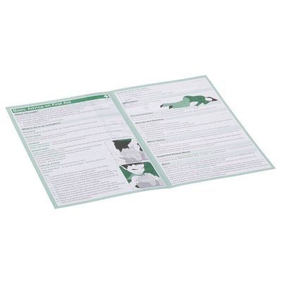 First Aid Guidance Safety Pocket guide, Paper, English, 100 mm, 50mm