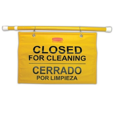 Rubbermaid Commercial Products Hazard Warning Sign (English, Spanish)
