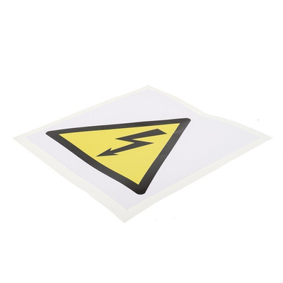 RS PRO Self-Adhesive Electrical Hazard & Warning Label