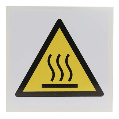 RS PRO Self-Adhesive General Hazard Hazard Warning Sign