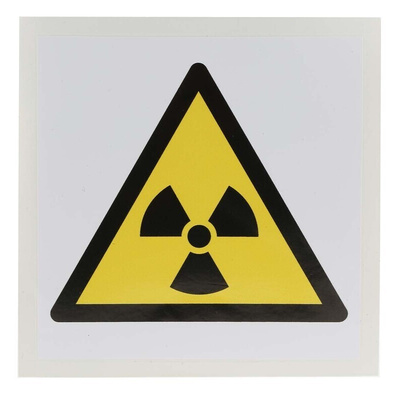RS PRO Self-Adhesive Hazardous Substances Hazard Warning Sign