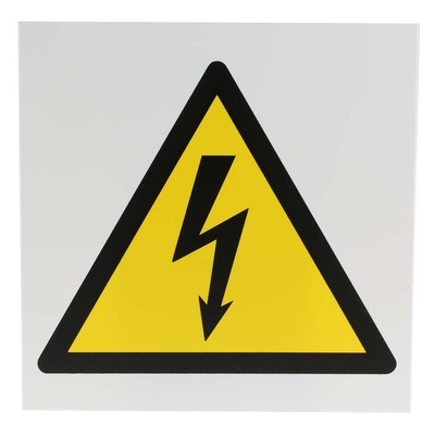 RS PRO Electrical Hazard Warning Sign