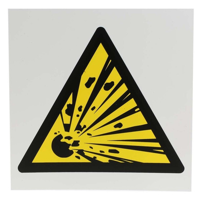 RS PRO Hazardous Substances Hazard Warning Sign