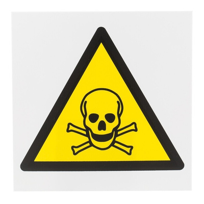RS PRO Hazardous Substances Hazard Warning Sign
