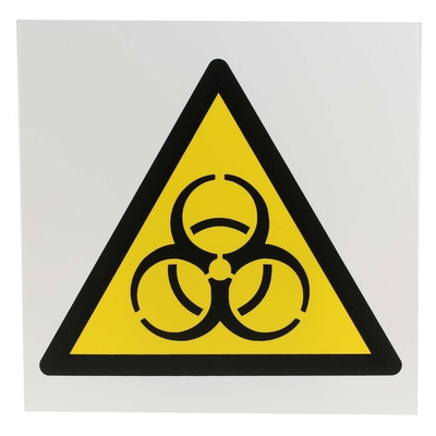 RS PRO Biological Hazard Hazard Warning Sign