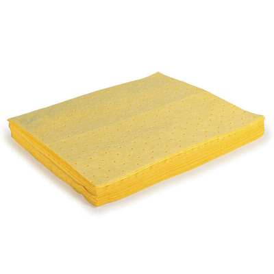 RS PRO Pad Spill Absorbent for Chemical Use, 16 L Capacity, 20 per Pack