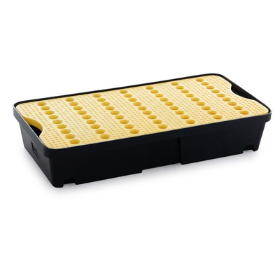 RS PRO Polyethylene Spill Tray with Grate for Industrial Storage, 30L Capacity