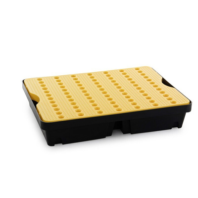 RS PRO Polyethylene Spill Tray with Grate for Industrial Storage, 40 l Capacity