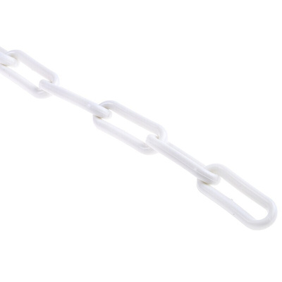 RS PRO Red & White Polypropylene Chain Barrier