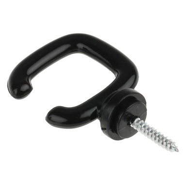 RS PRO Black Polypropylene Barrier Hook