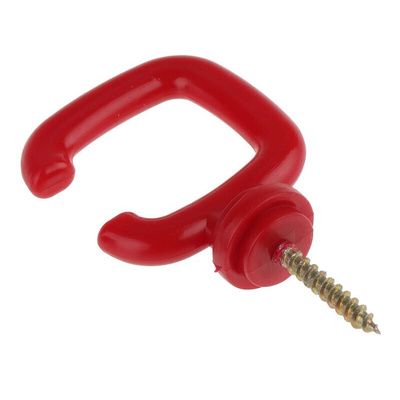 RS PRO Red Polypropylene Barrier Hook