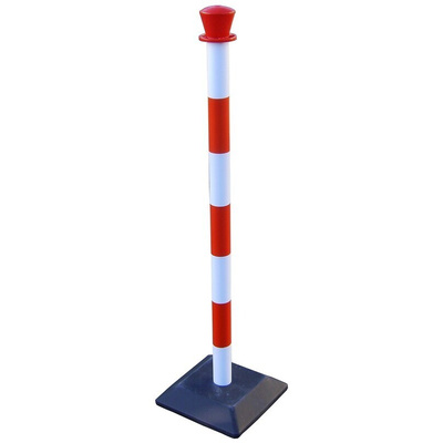 RS PRO Red & White ABS Barrier Post
