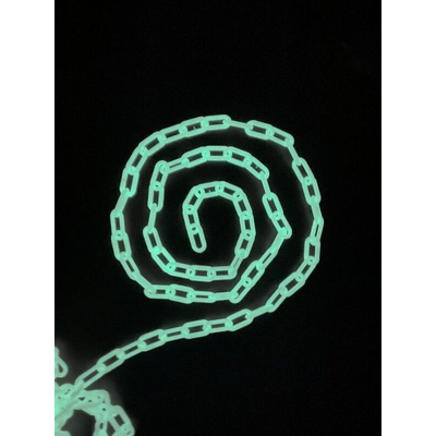 RS PRO Fluorescent, White Polypropylene Chain Barrier