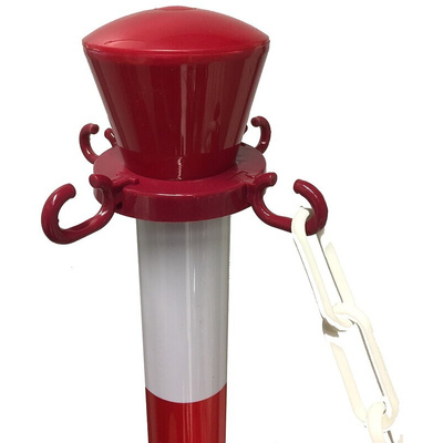 RS PRO Red & White ABS Barrier Post