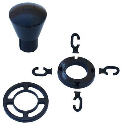 RS PRO Black & Yellow ABS Barrier Post