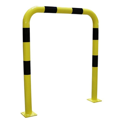 RS PRO Black & Yellow Steel Protection Barrier