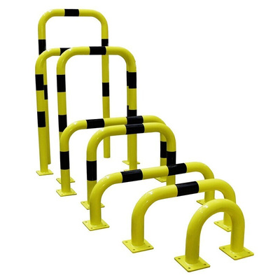 RS PRO Black & Yellow Steel Protection Barrier