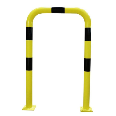 RS PRO Black & Yellow Steel Protection Barrier