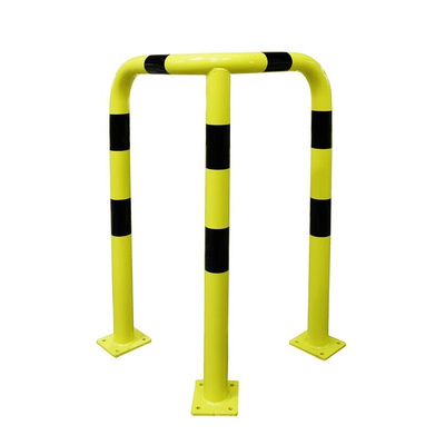 RS PRO Black & Yellow Steel Protection Barrier