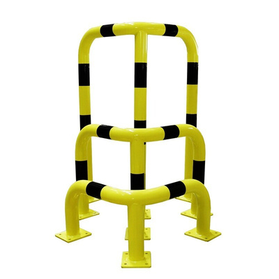 RS PRO Black & Yellow Steel Protection Barrier