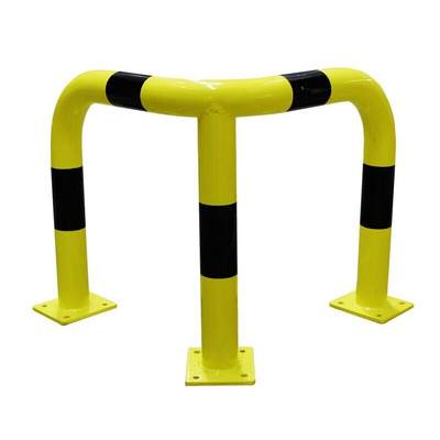 RS PRO Black & Yellow Steel Protection Barrier