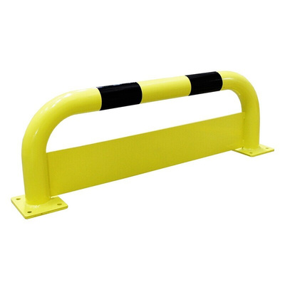 RS PRO Black & Yellow Steel Protection Barrier