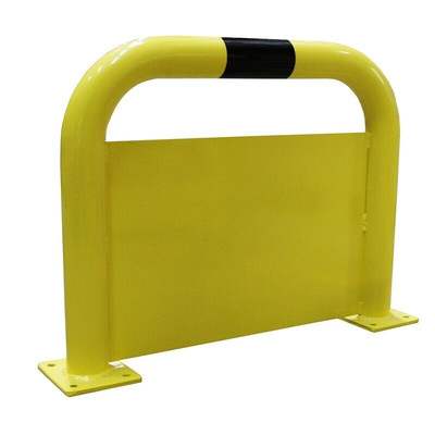 RS PRO Black & Yellow Steel Protection Barrier