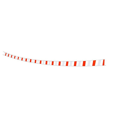 RS PRO Orange, White Steel Retractable Barrier, 15m, White/Orange Tape