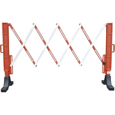 RS PRO Red Polypropylene Folding Barrier