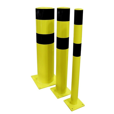 RS PRO Black & Yellow Steel Post