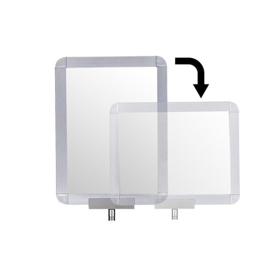 RS PRO Grey Aluminium Sign Holder