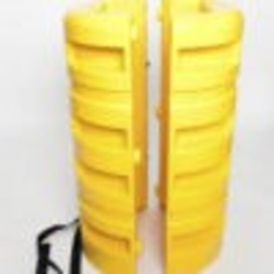 Addgards Black, Yellow Impact Protector 1000mm x 600mm