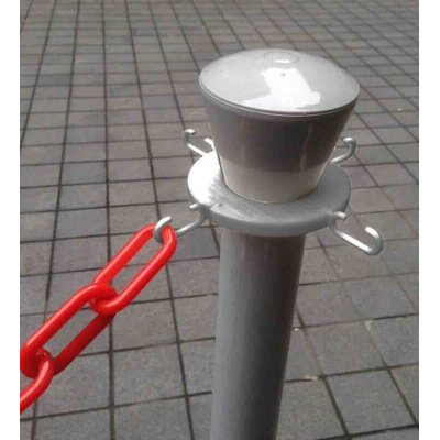 RS PRO Red/White ABS Barrier Post