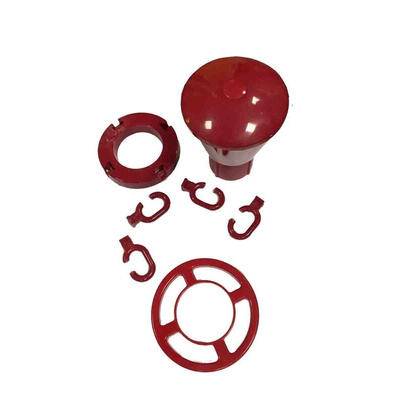 RS PRO Red/White ABS Barrier Post