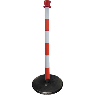 RS PRO Red/White ABS Barrier Post
