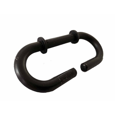 RS PRO Red & White Steel Barrier Post