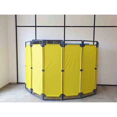 RS PRO Yellow PVC Folding Barrier