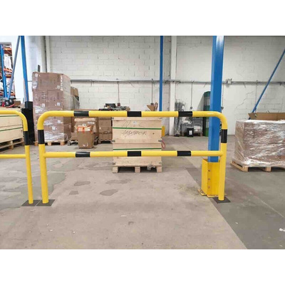 RS PRO Black Steel Barrier Base