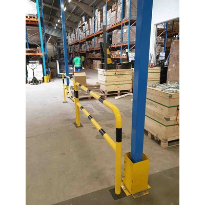 RS PRO Black Steel Barrier Base