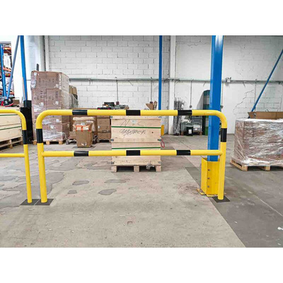RS PRO Black Steel Barrier Base