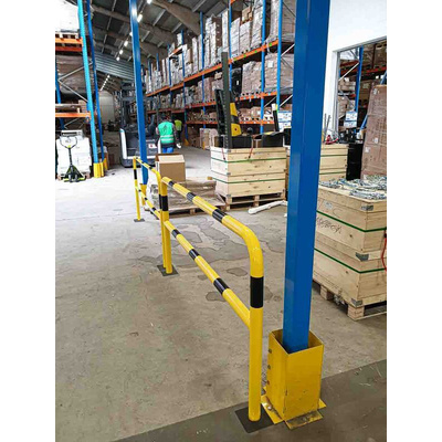RS PRO Black Steel Barrier Base