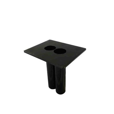 RS PRO Black Steel Barrier Base