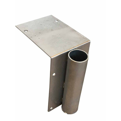 RS PRO Grey Galvanised Steel Barrier Base