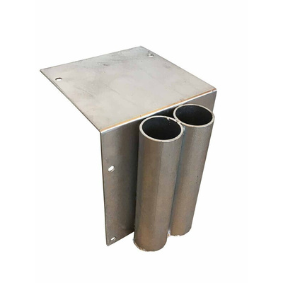 RS PRO Grey Galvanised Steel Barrier Base