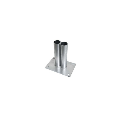 RS PRO Grey Galvanised Steel Barrier Base