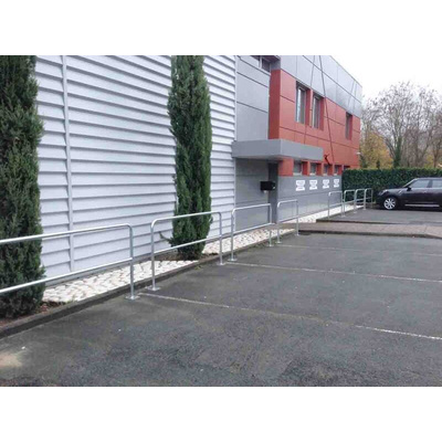 RS PRO Grey Galvanised Steel Protection Barrier