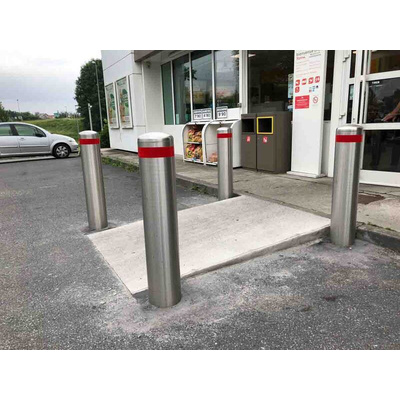 RS PRO Grey Stainless Steel Post