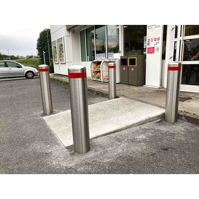 RS PRO Grey Stainless Steel Post